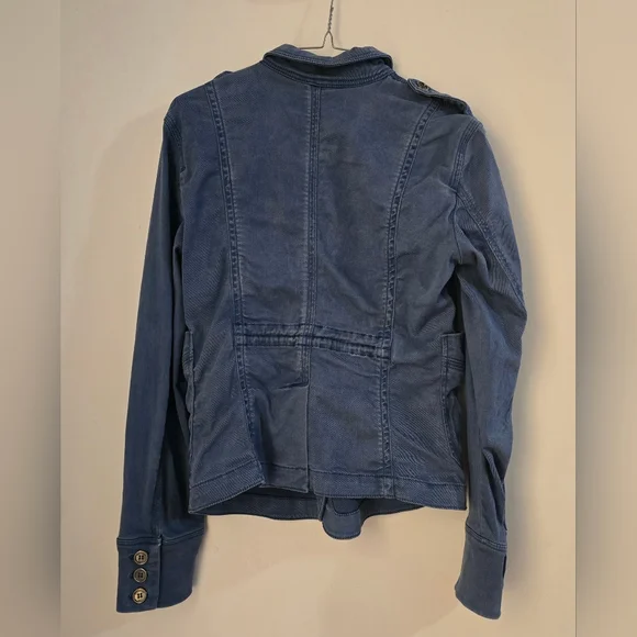 BURBERRY Blue Utility Jacket - Picture 5 of 12
